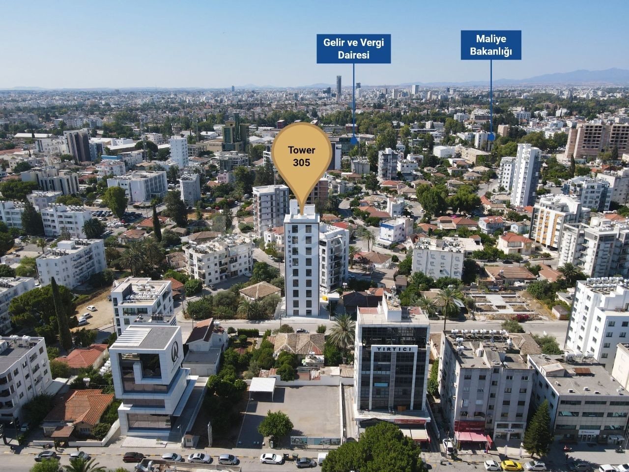 LEFKOŞA’NIN MERKEZİNDE PRESTİJLi OFİS PROJESİ  TOWER 305’TE