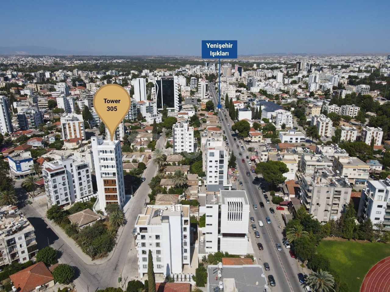 LEFKOŞA’NIN MERKEZİNDE PRESTİJLi OFİS PROJESİ  TOWER 305’TE