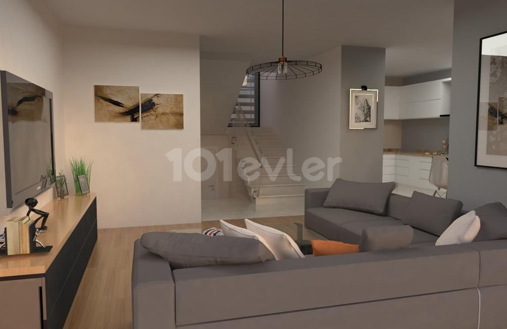 Lapta’da satılık 3+1 145 m2 ortak havuzlu ikiz villa 149.000 stg