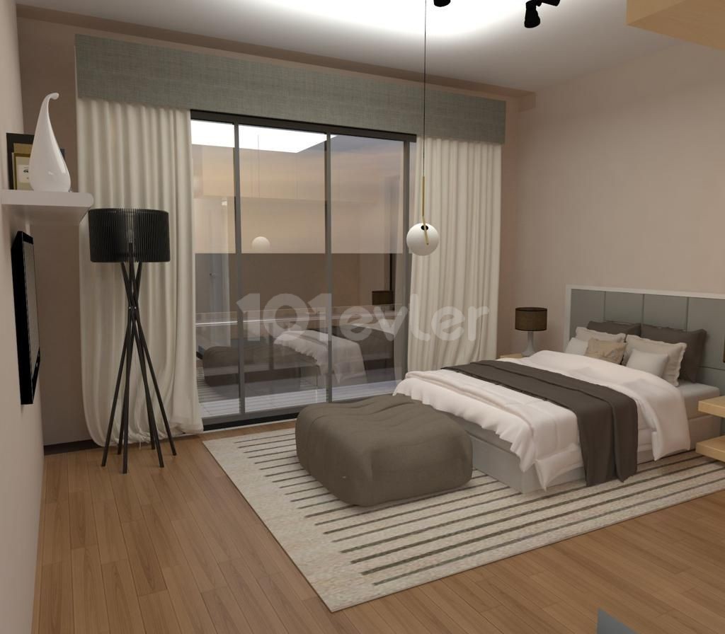 Lapta’da satılık 3+1 145 m2 ortak havuzlu ikiz villa 149.000 stg