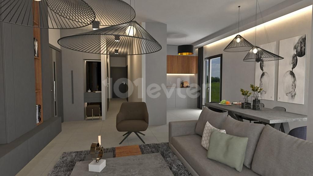 Apartments for sale at prices starting from stg 65,000 on 120 m2 with 3 + 1 Ensuite in Küçük Kaymaklı ** 