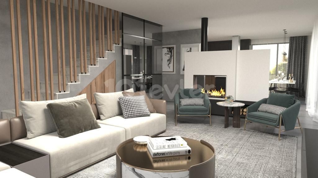 Lefkoşa Yenikent'te 3+1 185 m² Satılık Havuzlu Villa 230,000stg