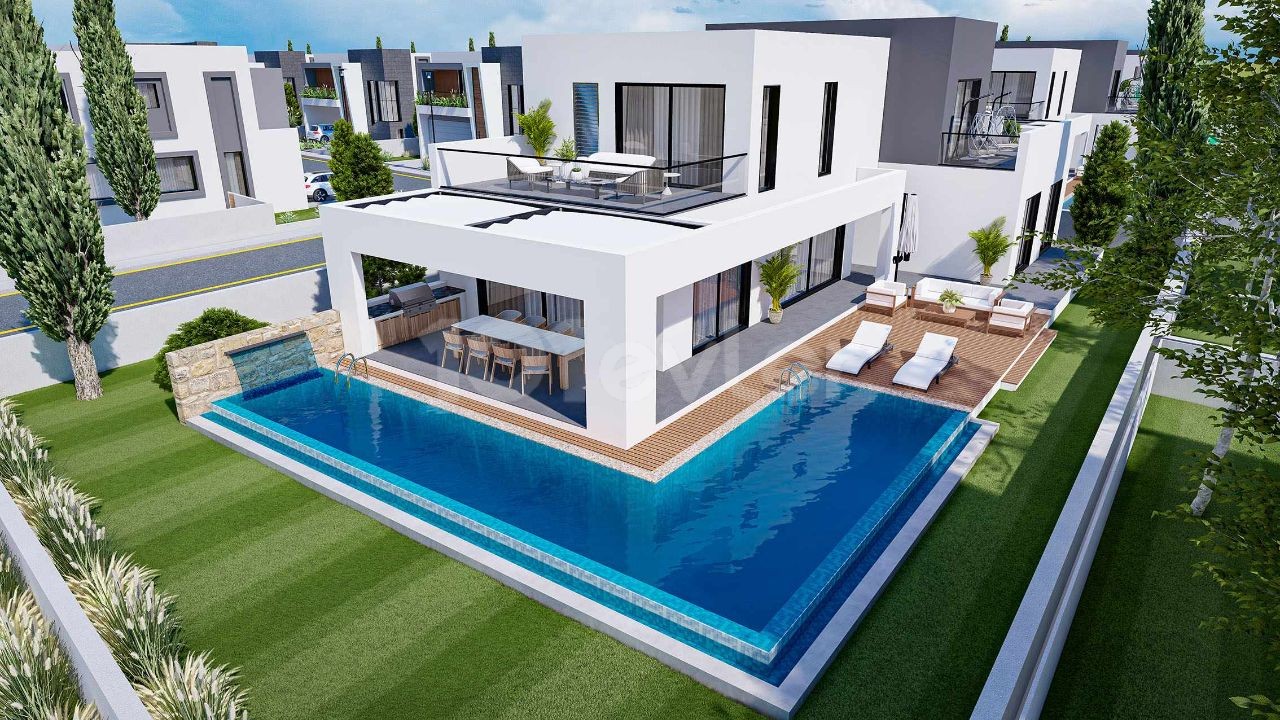 SUPER LUXURY VILLAS FOR SALE IN FAMAGUSTA YENIBOGAZICI at prices starting from stg 145,000 ** 