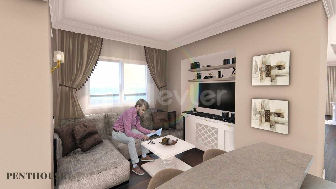 iSKELE LONGBEACH DE SATILIK STUDİO / 1+1 / 2+1 / 3+1 PENTHOUSE DAİRELER