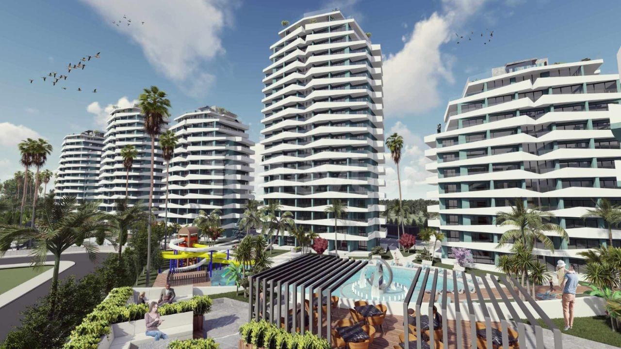 Studio zu verkaufen in pier LONGBEACH / 1+1 / 2+1 / 3+1 PENTHOUSE Apartments zu Preisen ab 69.000 schon ** 