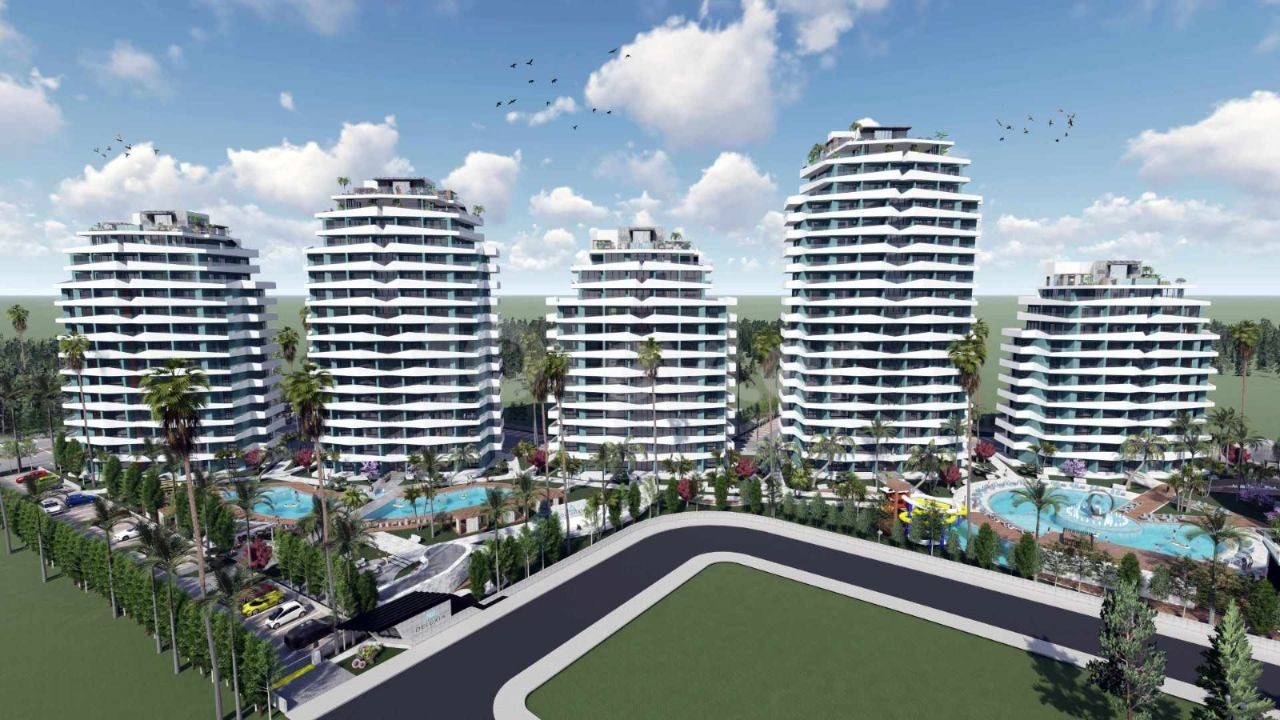 iSKELE LONGBEACH DE SATILIK STUDİO / 1+1 / 2+1 / 3+1 PENTHOUSE DAİRELER