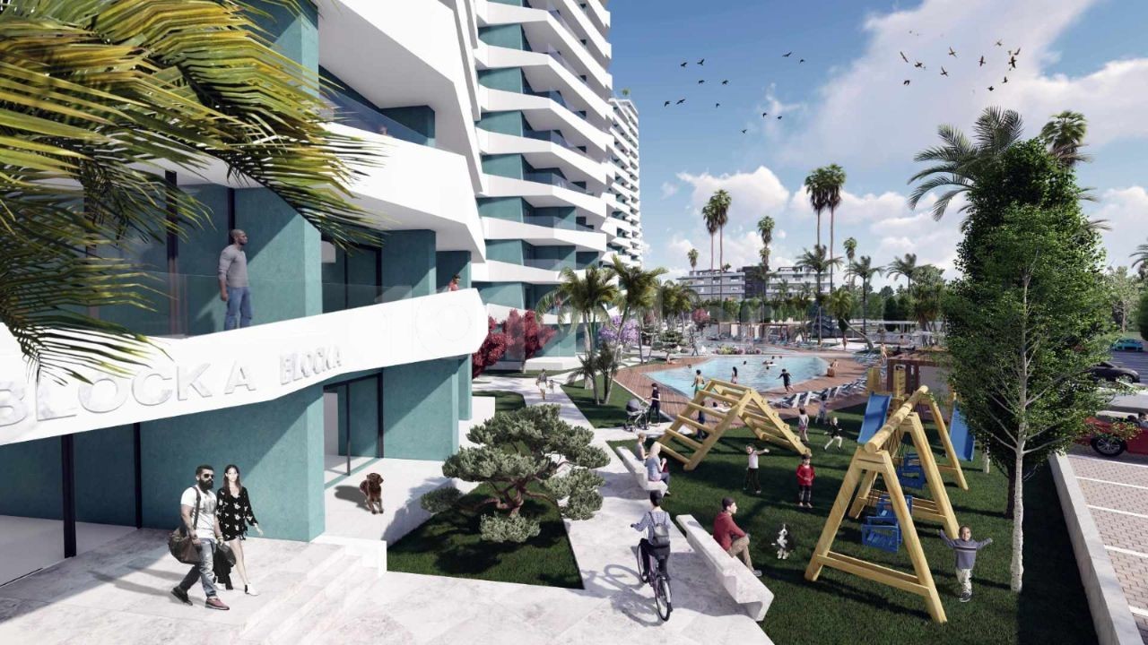 iSKELE LONGBEACH DE SATILIK STUDİO / 1+1 / 2+1 / 3+1 PENTHOUSE DAİRELER