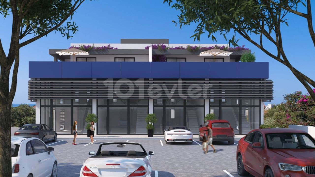 KYRENIA-ALSANCAK TA ,1+1 - 50 m2 + 10 m2 APARTMENT WITH TERRACE 53,000stg ** 