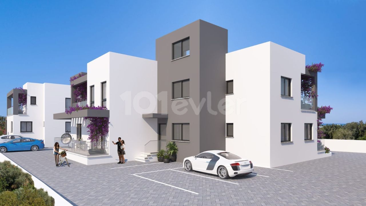 GİRNE-ALSANCAK 'TA  ,1+1  - 50 m2 + 10 m2 TERASLI DAİRE   56,000stg