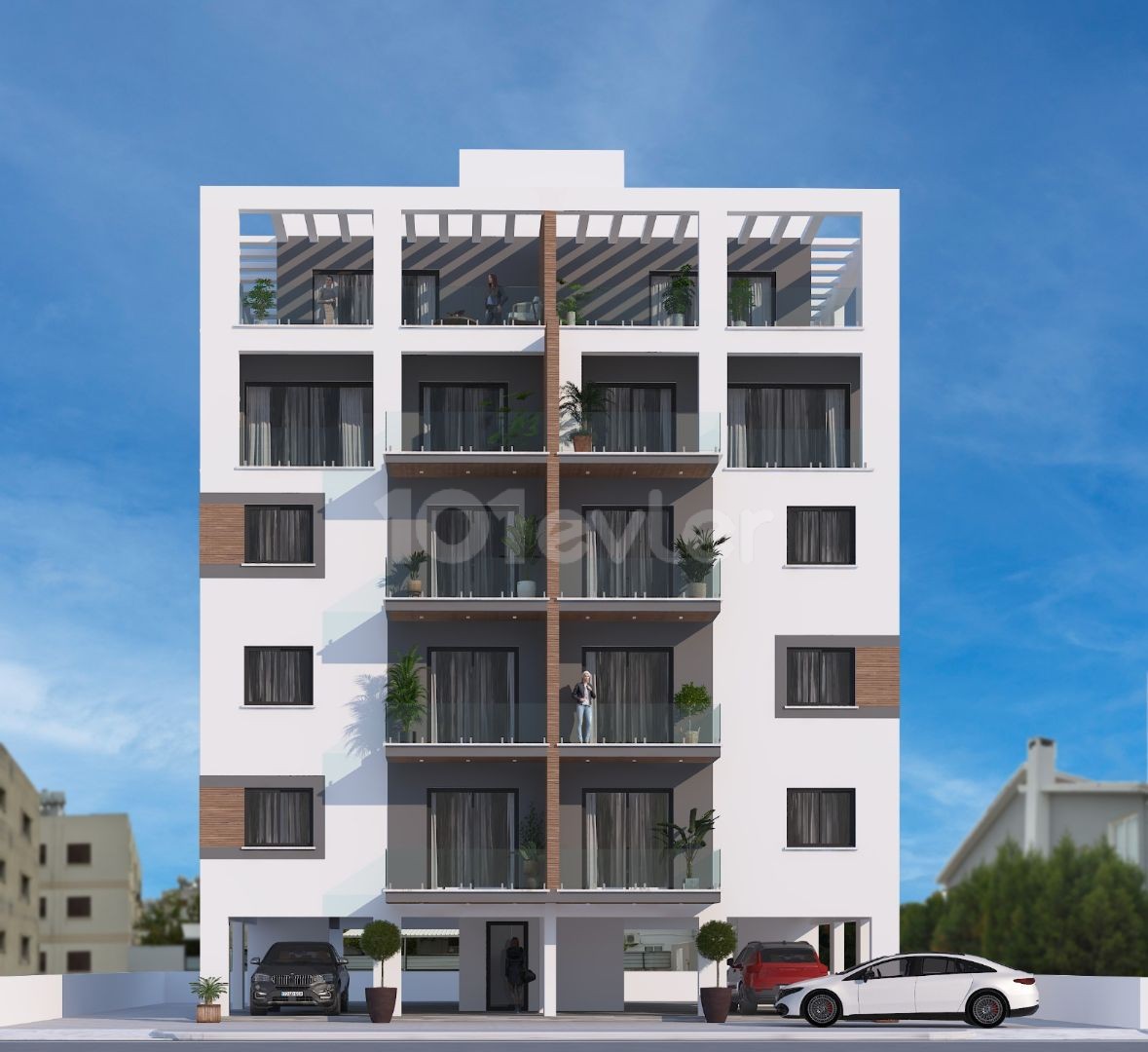 One of the most preferred areas of Nicosia is K.Kaymaklı is also a zero, 110 m2, 3+ 1 apartment  stg 75,000 