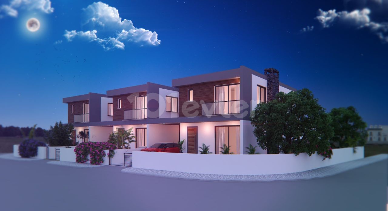 3 + 1 VILLAS WITH GARDEN AND GARAGE FOR SALE IN HAMITKOY at prices starting from stg 135,000 ** 