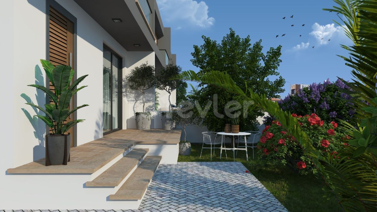 3 + 1 VILLAS WITH GARDEN AND GARAGE FOR SALE IN HAMITKOY at prices starting from stg 135,000 ** 