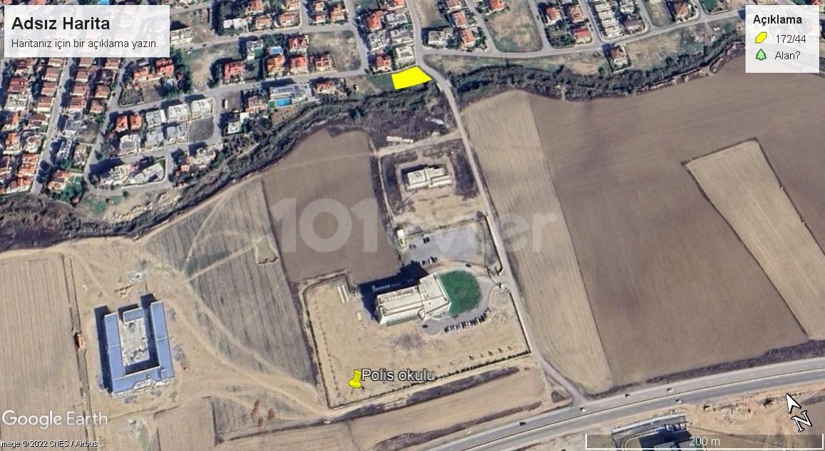 Land for Sale Near the Main Road in Yenikent 95,000st Dec ** 