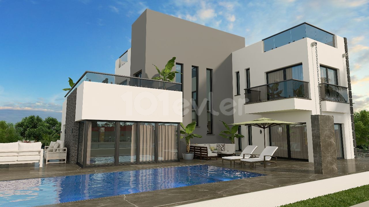 Super Luxus 4+1 ,220 m2 Villa mit Pool zum Verkauf in Lapta 330,000 stg ** 