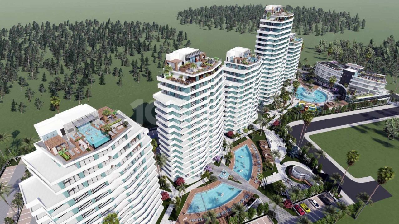 iSKELE LONGBEACH DE SATILIK STUDİO / 1+1 / 2+1 / 3+1 PENTHOUSE DAİRELER