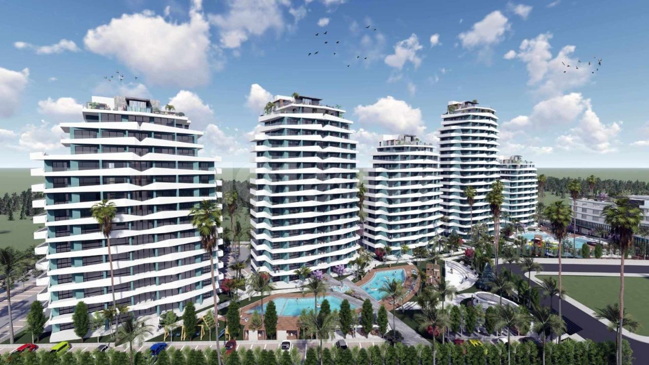 iSKELE LONGBEACH DE SATILIK STUDİO / 1+1 / 2+1 / 3+1 PENTHOUSE DAİRELER