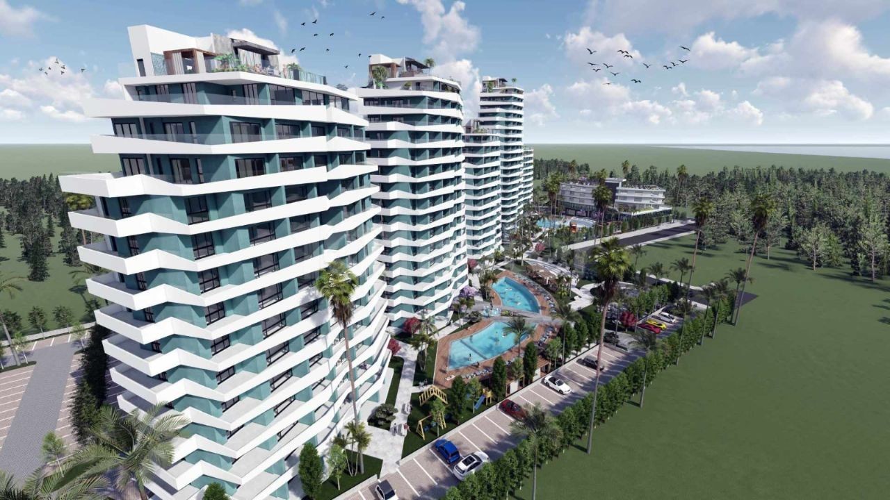 iSKELE LONGBEACH DE SATILIK STUDİO / 1+1 / 2+1 / 3+1 PENTHOUSE DAİRELER