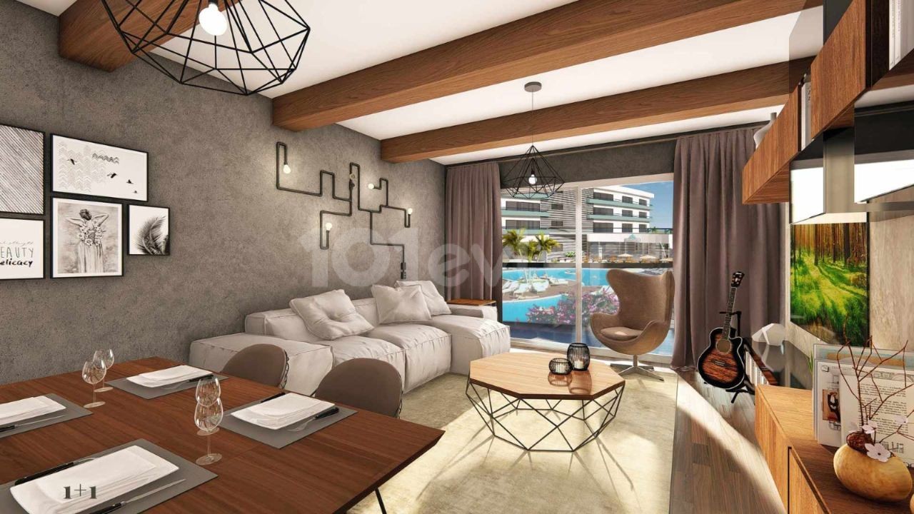 iSKELE LONGBEACH DE SATILIK STUDİO / 1+1 / 2+1 / 3+1 PENTHOUSE DAİRELER