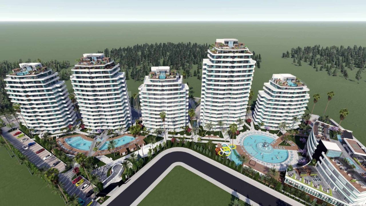 iSKELE LONGBEACH DE SATILIK STUDİO / 1+1 / 2+1 / 3+1 PENTHOUSE DAİRELER