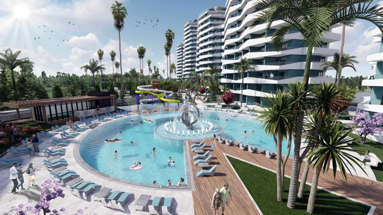 iSKELE LONGBEACH DE SATILIK STUDİO / 1+1 / 2+1 / 3+1 PENTHOUSE DAİRELER