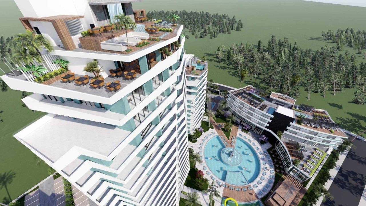 iSKELE LONGBEACH DE SATILIK STUDİO / 1+1 / 2+1 / 3+1 PENTHOUSE DAİRELER