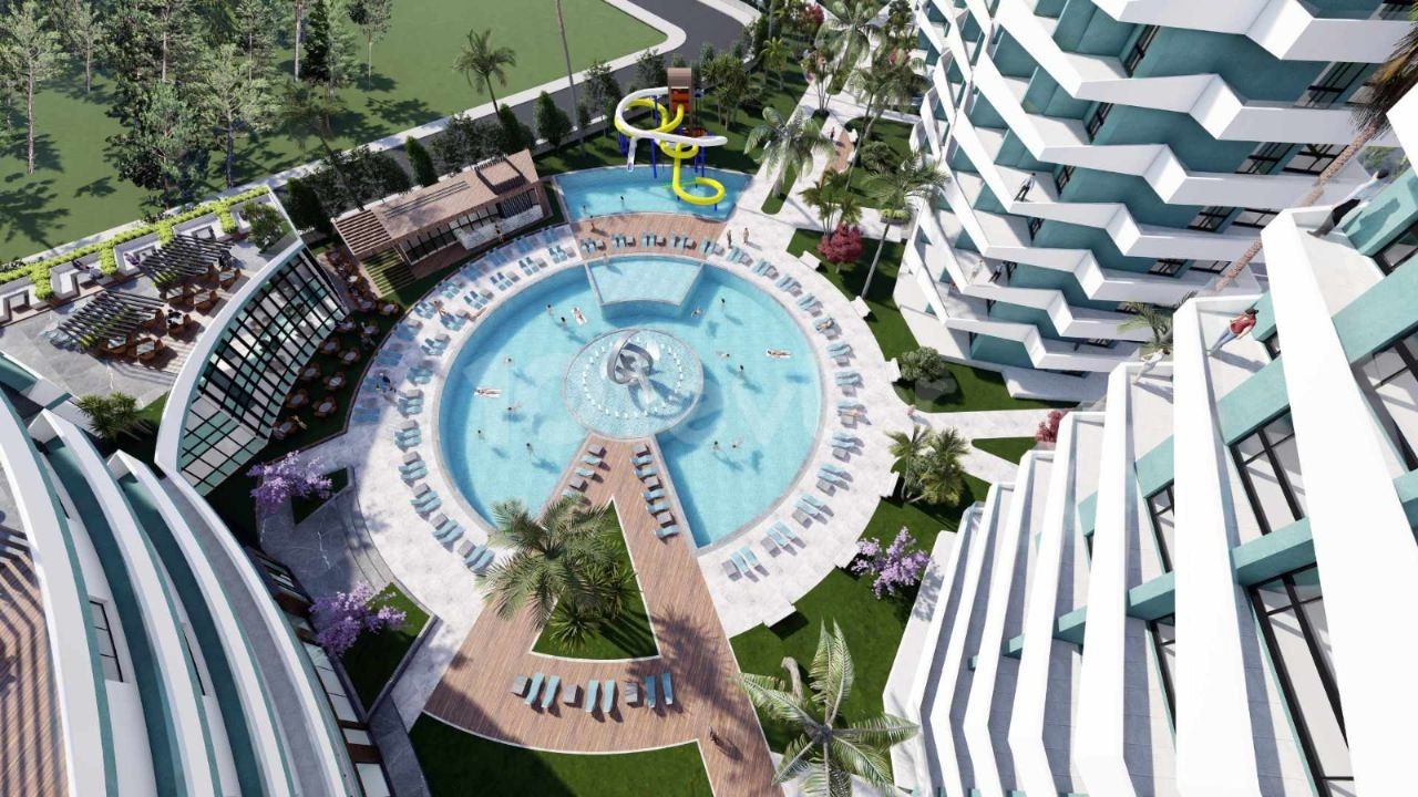 iSKELE LONGBEACH DE SATILIK STUDİO / 1+1 / 2+1 / 3+1 PENTHOUSE DAİRELER