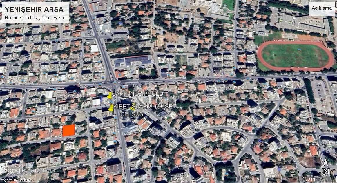 544m2 Land for Sale in Yenişehir CBD Area with 200% Deconstruction Permission 149,000stg ** 