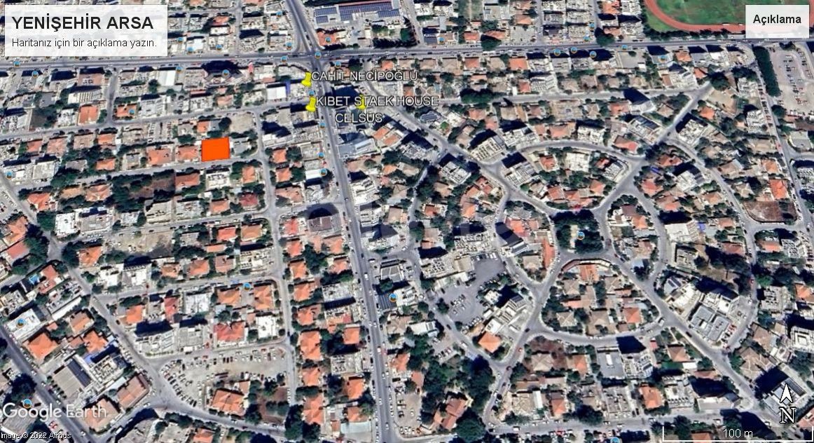 544m2 Land for Sale in Yenişehir CBD Area with 200% Deconstruction Permission 149,000stg ** 