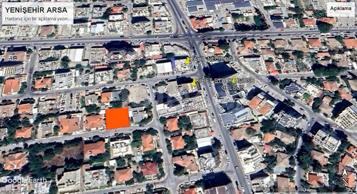 544m2 Land for Sale in Yenişehir CBD Area with 200% Deconstruction Permission 149,000stg ** 