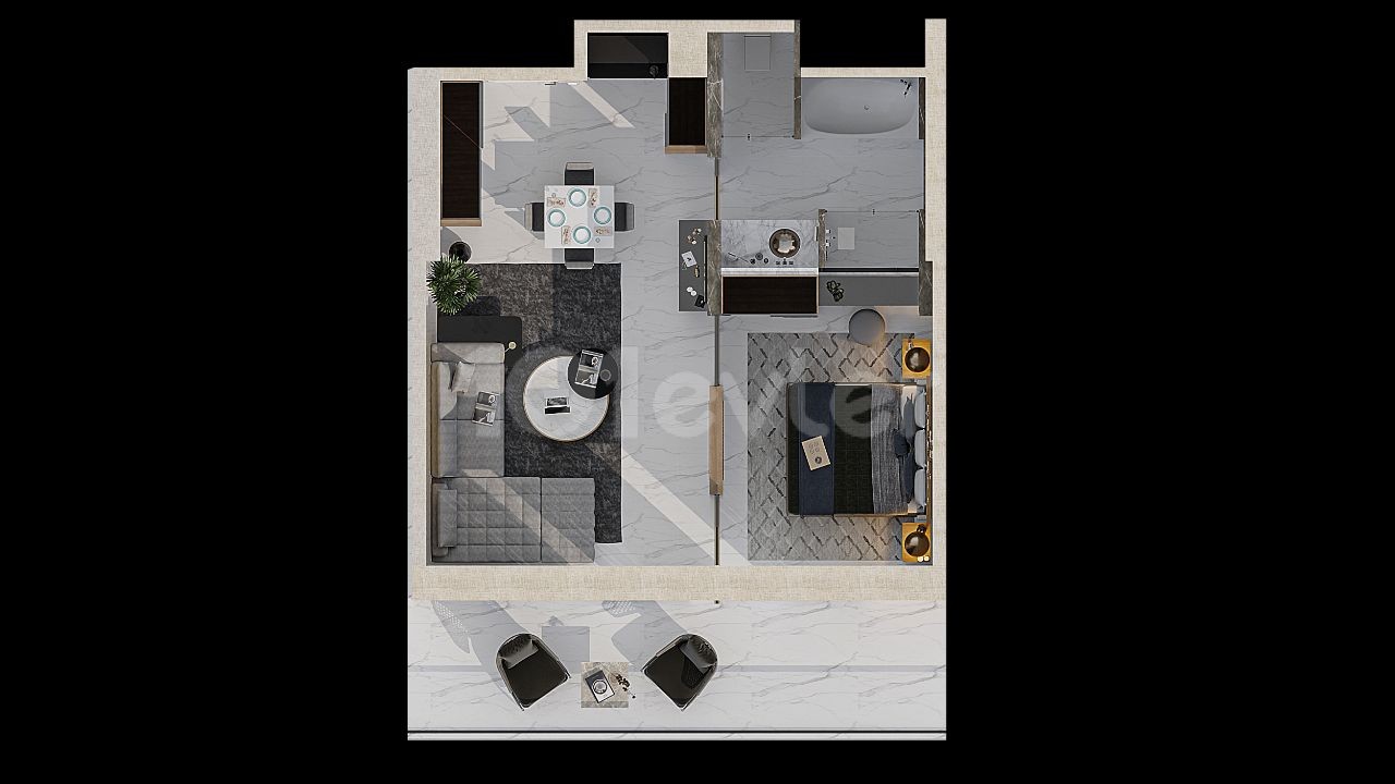 Studio in a Luxury Project in Long Beach.  1+1,2+1, Duplex and Penthouses - prices starting from 198,000stg ** 