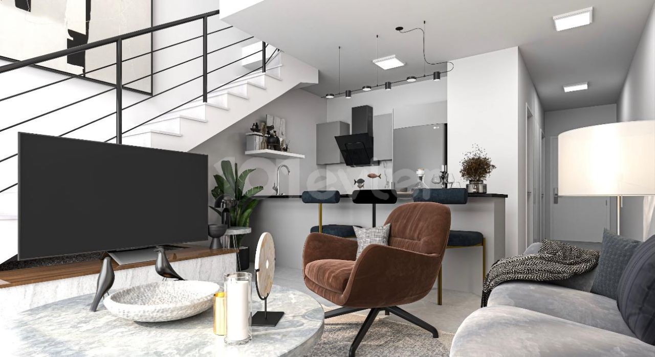 Studio, Studio Loft, 1+1,2+1,1+1 Loft Apartments erwarten Sie in unserem Projekt, das nur wenige Gehminuten vom Meer entfernt liegt, mit Preisen ab 259.000 stg