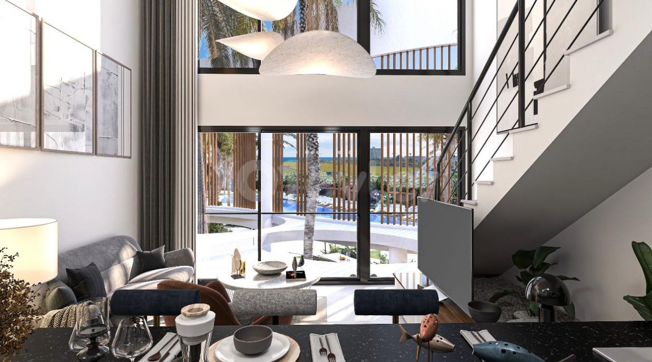 Studio, Studio Loft, 1+1,2+1,1+1 Loft Apartments are waiting for you in our project, which is within walking distance of the sea, with prices starting from 259,000stg