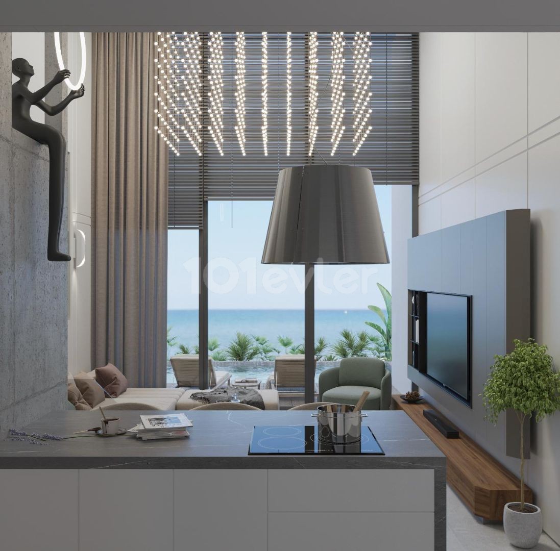 A new life project in Esentepe with its seafront location and breathtaking modern architecture. 2+1 Apartments for Sale