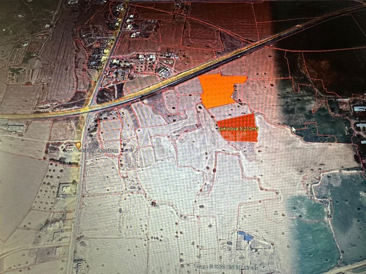 Close to Nicosia Famagusta main road Çukurova village entrance 17 acres of Land for Sale