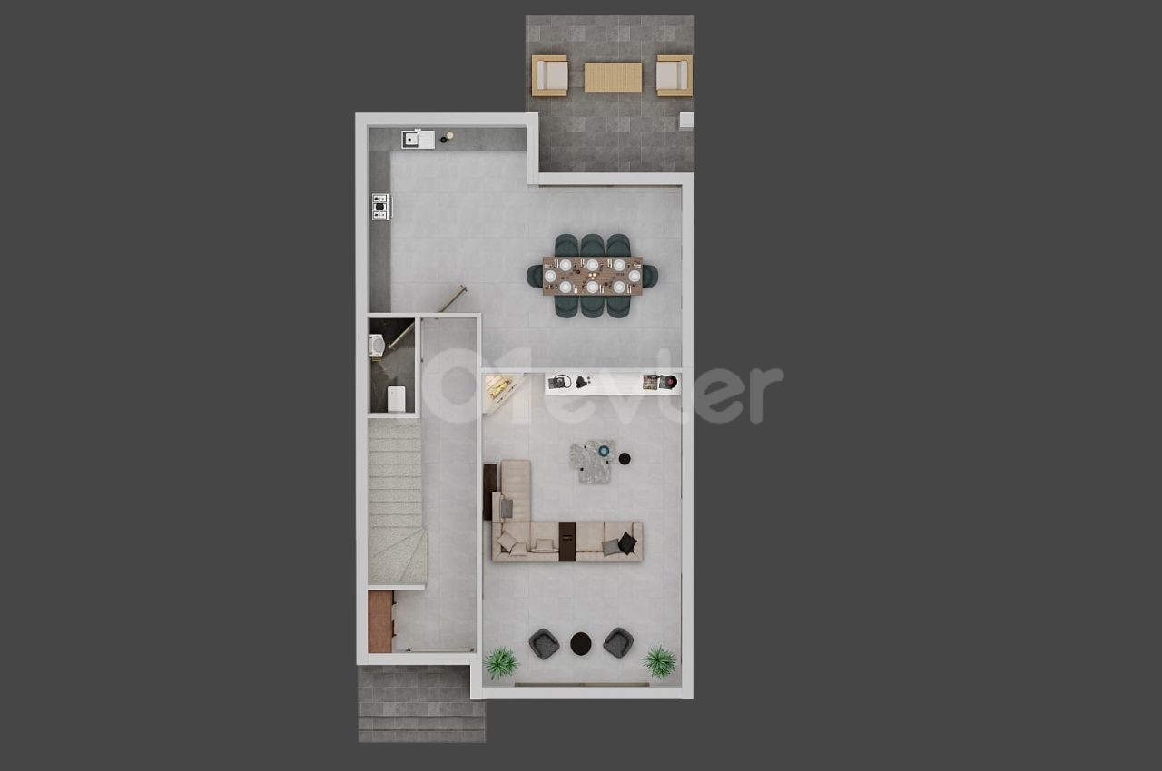Calm Life Opportunity in Gonyeli Lovers Tepesin. 3+1, 190 m2 Luxury Villa for Sale