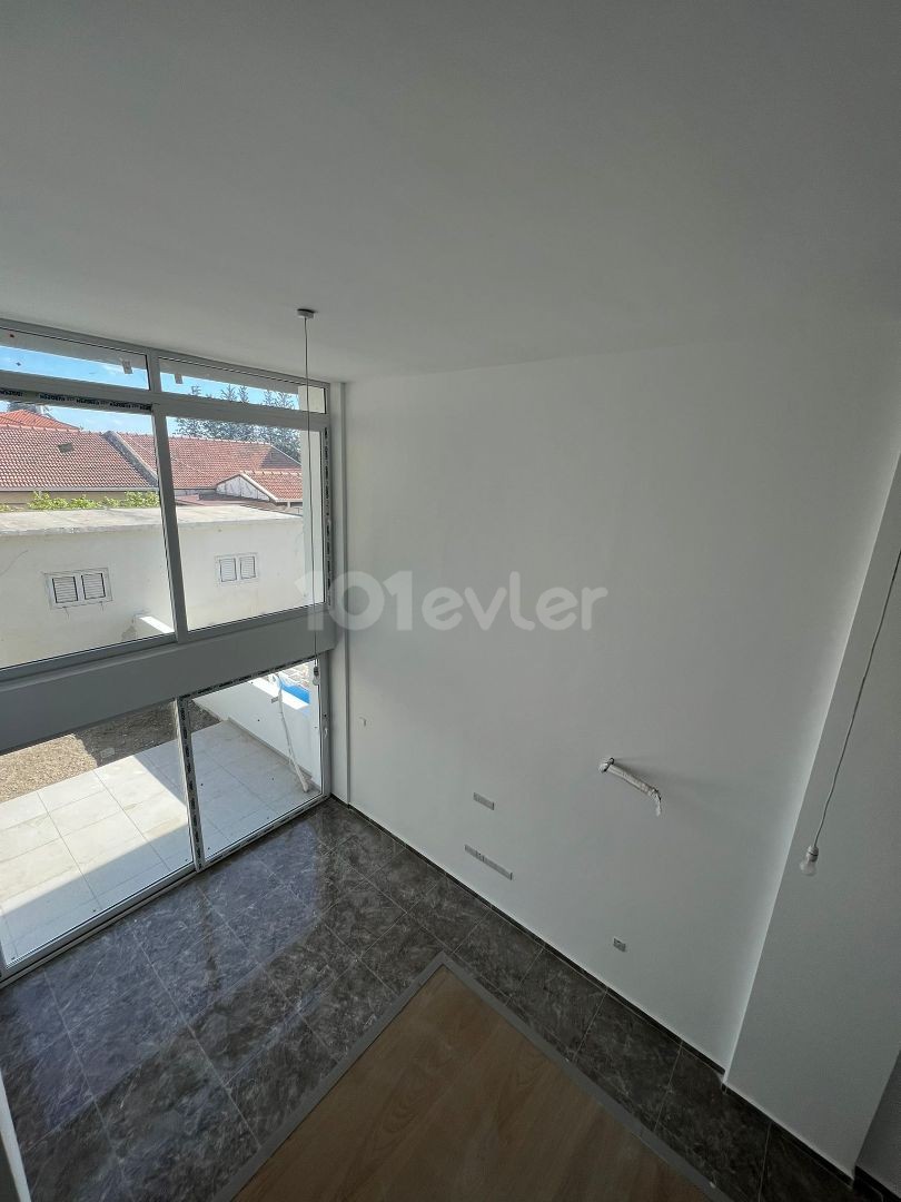 Duplex Apartment for Sale in Dumlupınar, Nicosia, on the Main Street, Turkish Made, Zenin Floor with Garden, 3+1, 105 m2.