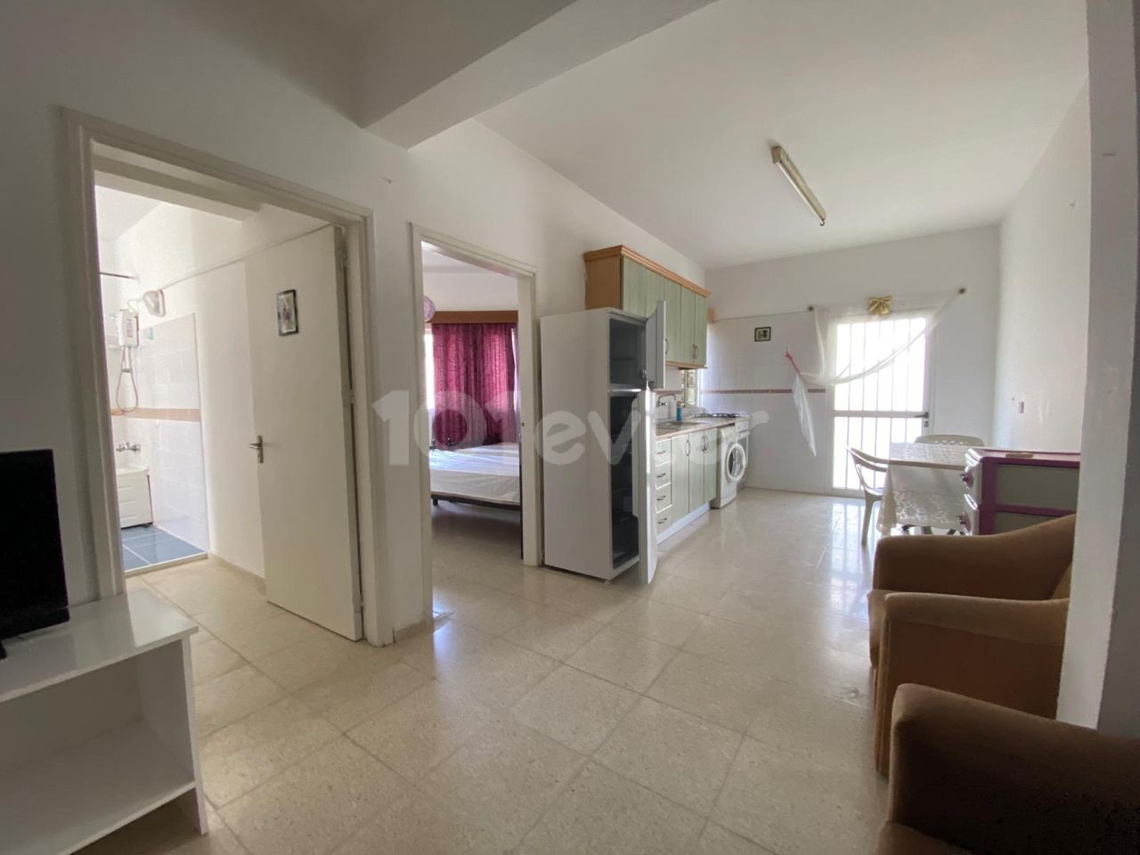 Furnished 1+1 Flat for Rent in a Central Location in Kyrenia with Monthly Payment