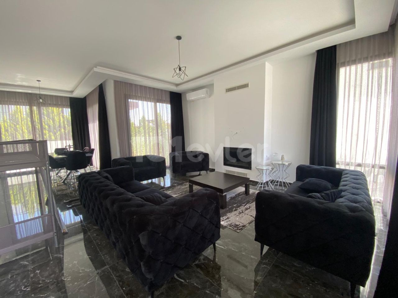 3+1 Ultra Luxury Villa with Garden for Rent in Hamitköy Anıttepe, Offering a Stylish, Modern and Elite Life