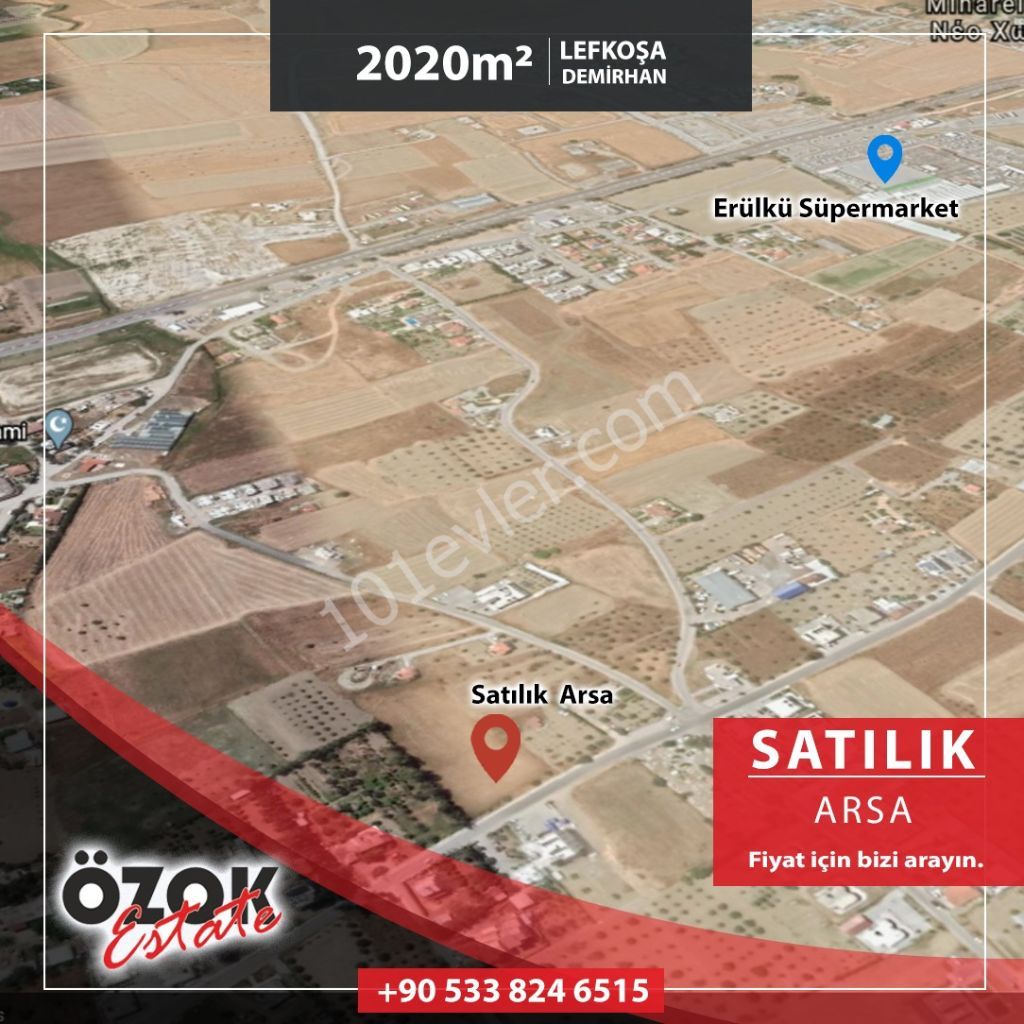 Residential Zoned Plot For Sale in Minareliköy, Nicosia