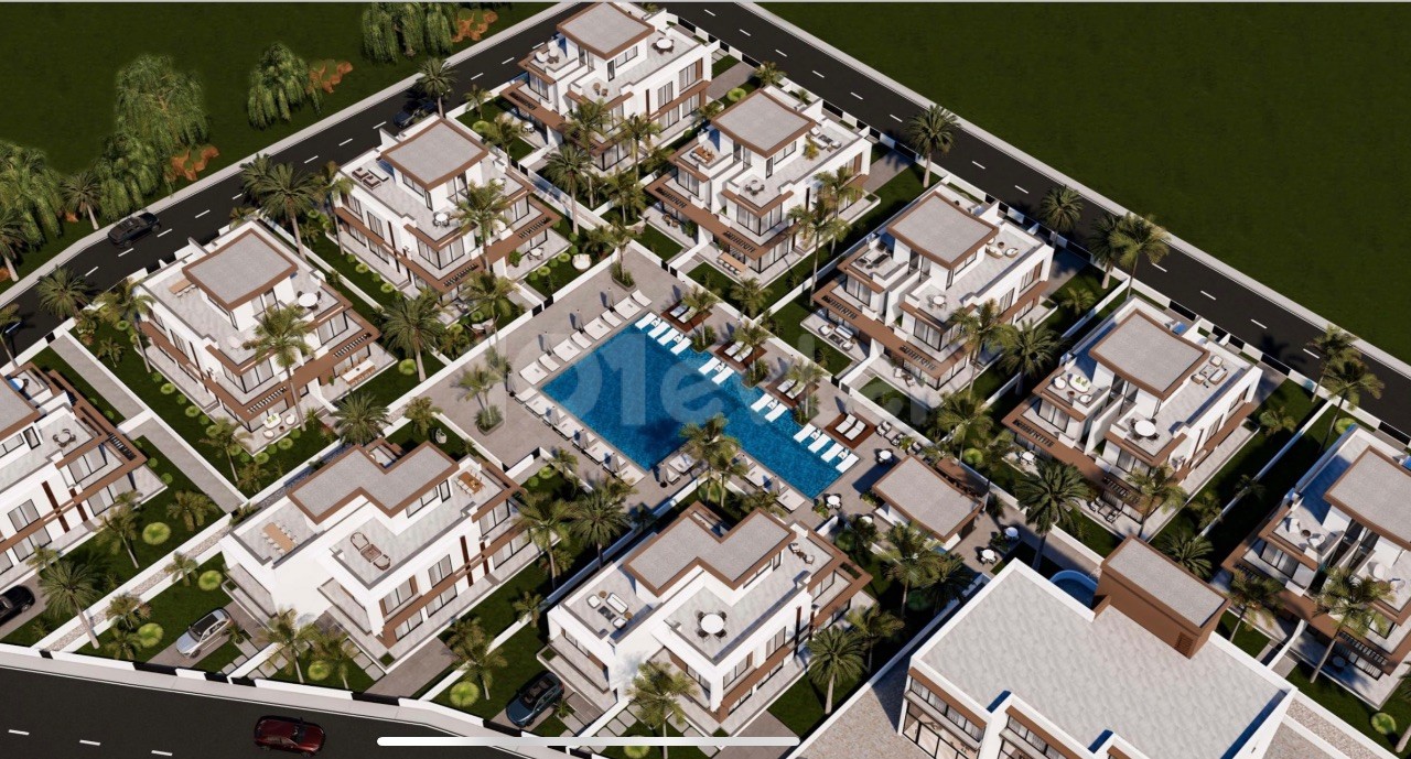 3+1 TWIN VILLAS WITH ROOF TERRACE STARTING FROM 295.000 STG IN FAMAGUSTA YENİBOĞAZİÇİ AREA