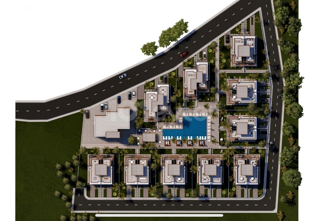 3+1 TWIN VILLAS WITH ROOF TERRACE STARTING FROM 295.000 STG IN FAMAGUSTA YENİBOĞAZİÇİ AREA