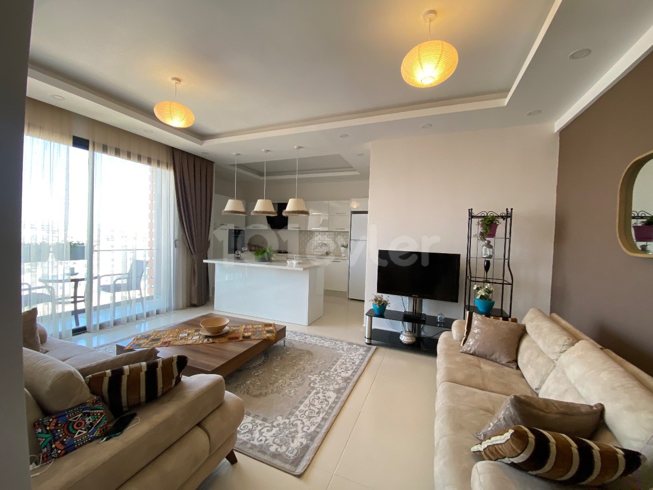 2+1 FULL ULTRA LUXURY FLAT FOR ANNUAL RENT IN ELYALI CADDEM