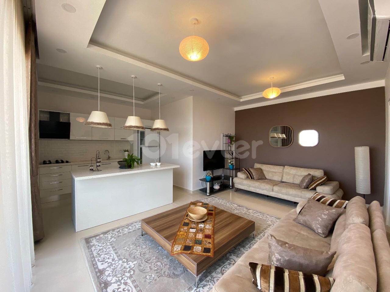 2+1 FULL ULTRA LUXURY FLAT FOR ANNUAL RENT IN ELYALI CADDEM