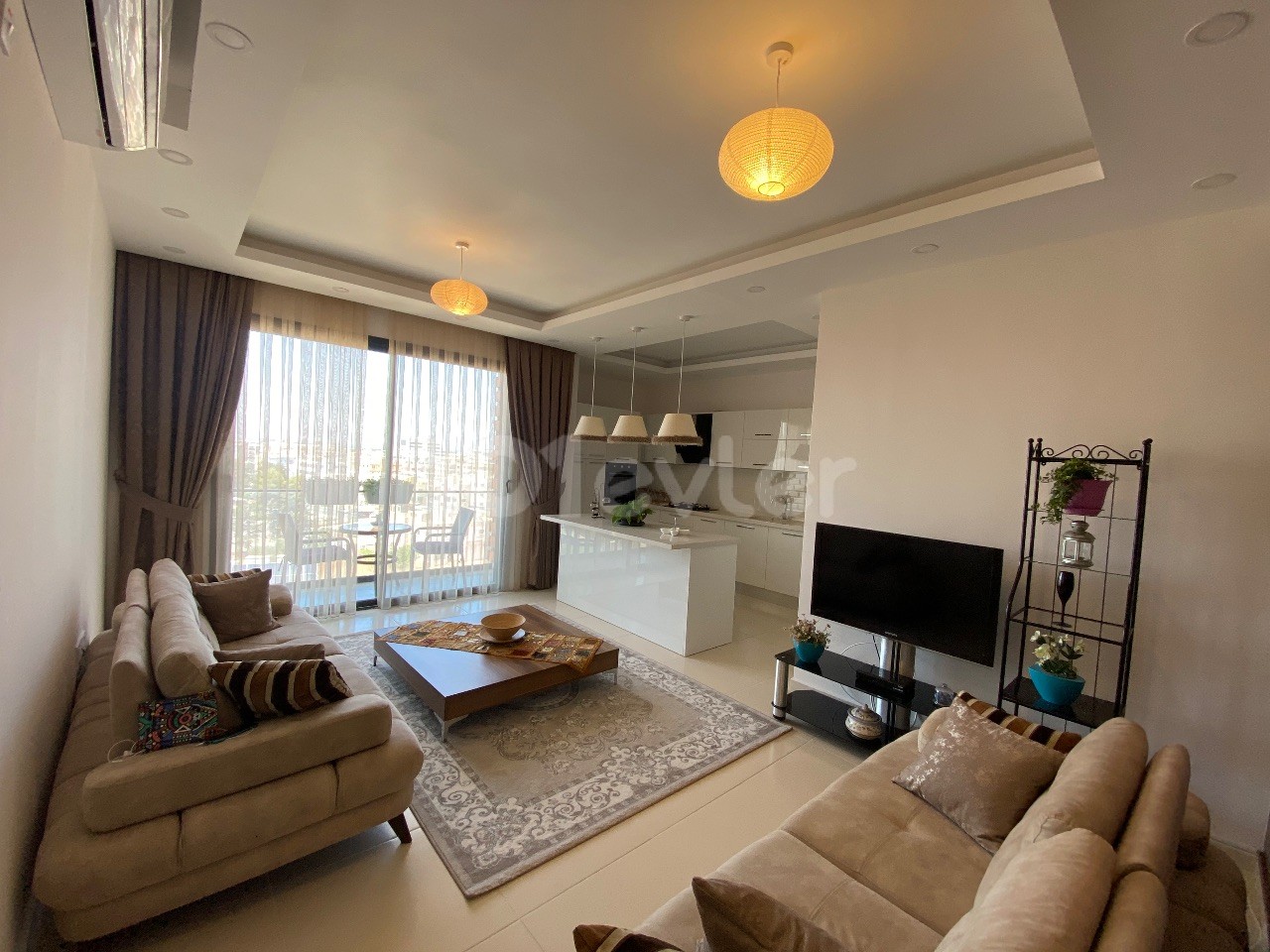 2+1 FULL ULTRA LUXURY FLAT FOR ANNUAL RENT IN ELYALI CADDEM