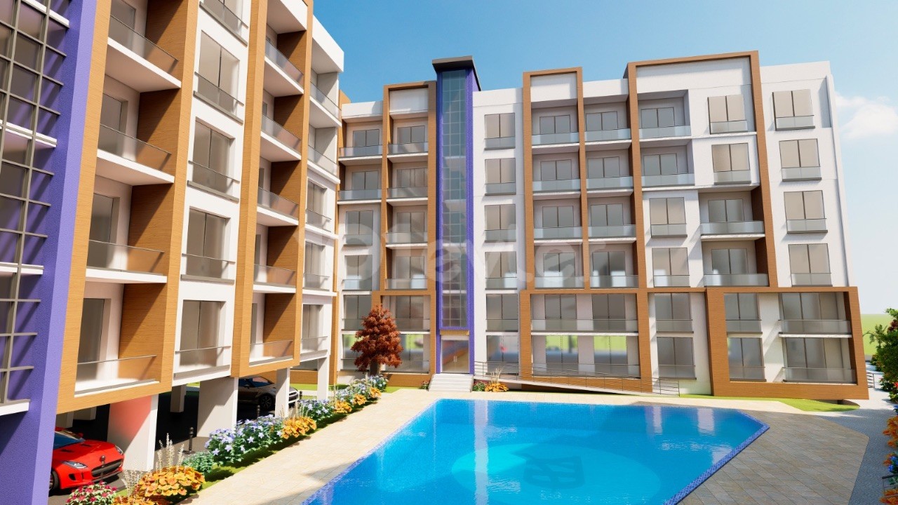 Brand new 2+1 flat delivered after 15 months in a secure site with pool in Famagusta Çanakkale region ❕ Call us before you miss the latest opportunities with 35% down payment and interest-free easy payment plan until delivery❕