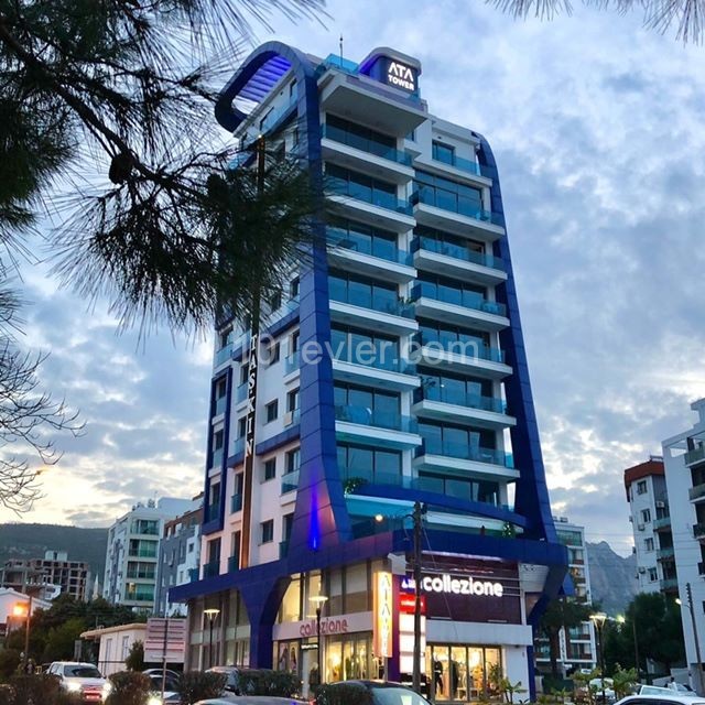 Girne Merkez'de Prestijli ATA Tower'de KİRALIK (FOR RENT) DÜKKAN!