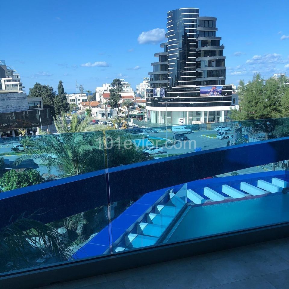 Girne Merkez'de prestijli ATA Tower'de kiralık (FOR RENT) OFİS VE KONUT! NO COMMISSION!