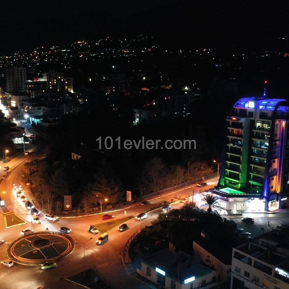 Girne Merkez'de prestijli ATA Tower'de kiralık (FOR RENT) OFİS VE KONUT! NO COMMISSION!