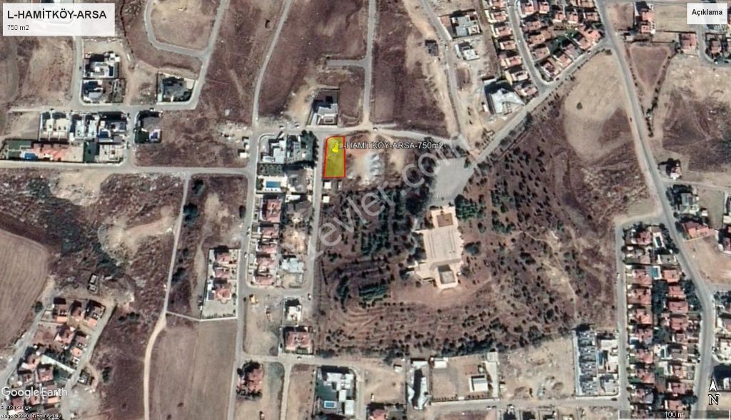 DEC Yesil Area - 80% Zoned - 750m2 - UNIQUE CORNER PLOT OF LAND in the MOST DECENT Area of Nicosia-Hamitkoy! ** 