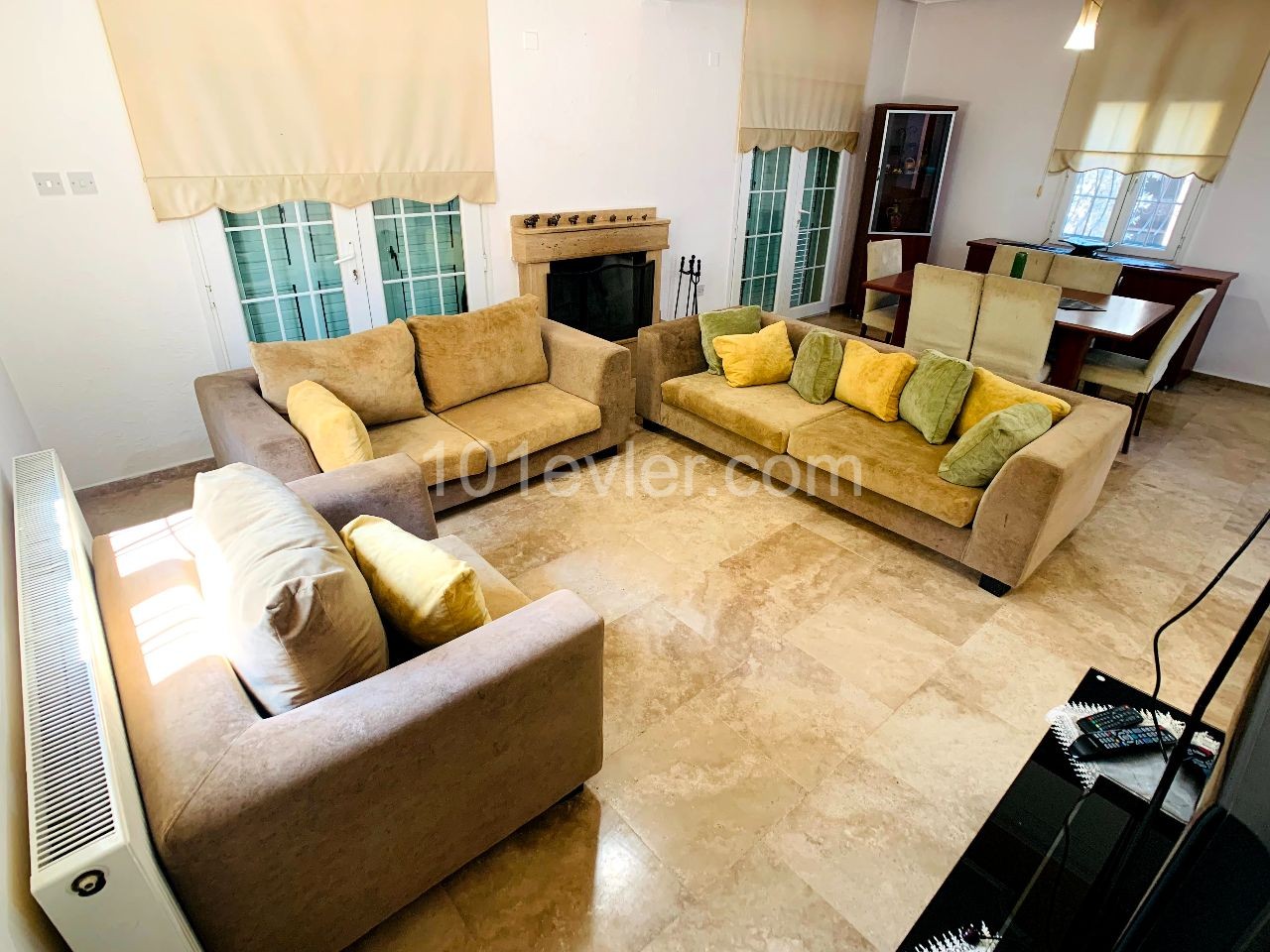 Luxurious Fully Furnished Corner  VILLA (with Fireplace & Central Heating System) FOR RENT in NICOSIA-HAMİTKOY!